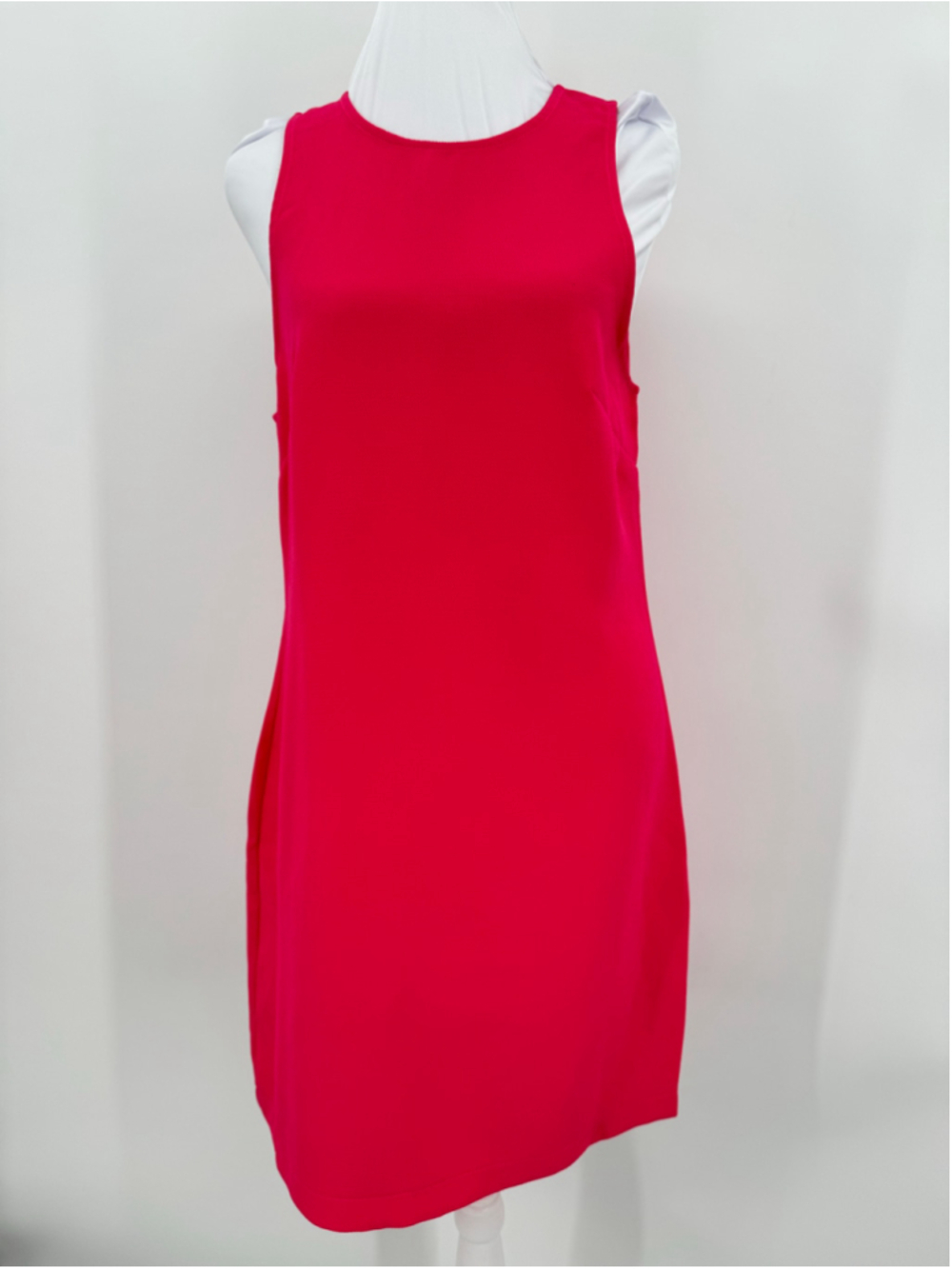 Hot Pink Tank Dress Sleeveless Barbie Summer Textured Size Large New